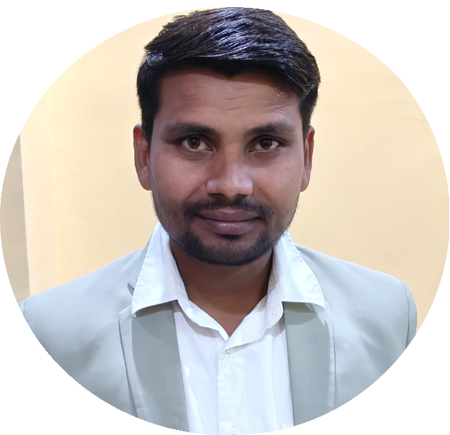 Portrait of a man in a blue checkered suit